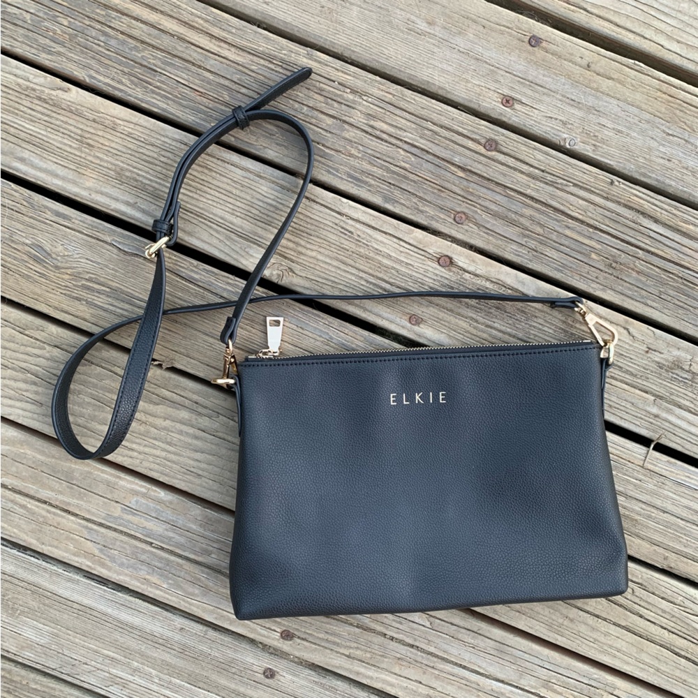 ELKIE & Co Vegan Leather Crossbody Bag